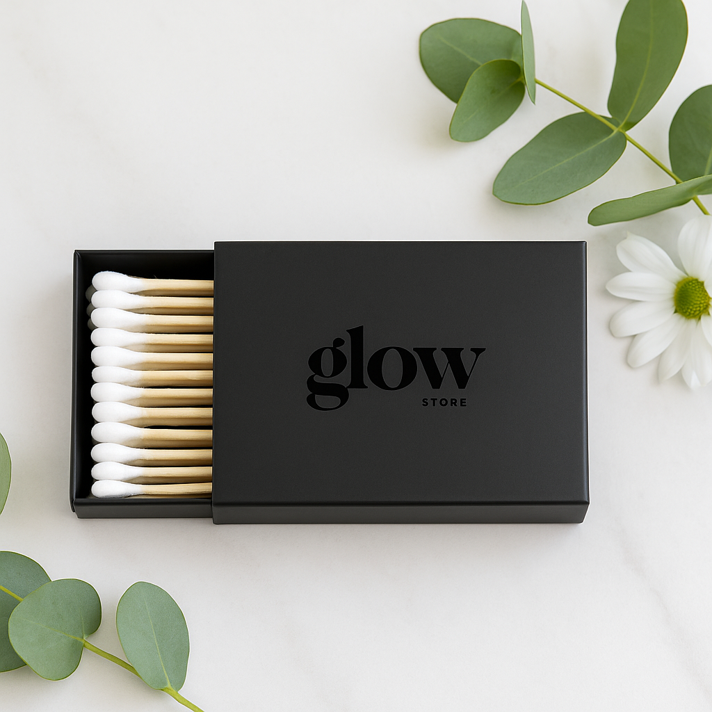 Glow Eco Cotton Swabs – 100% Pure Cotton